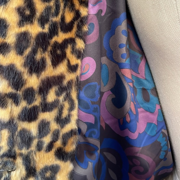 NWOT Trina Turk Leopard Print Faux Fur Coat - Picture 7 of 13